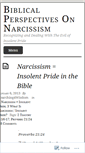 Mobile Screenshot of biblicalperspectivesonnarcissism.com