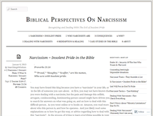Tablet Screenshot of biblicalperspectivesonnarcissism.com
